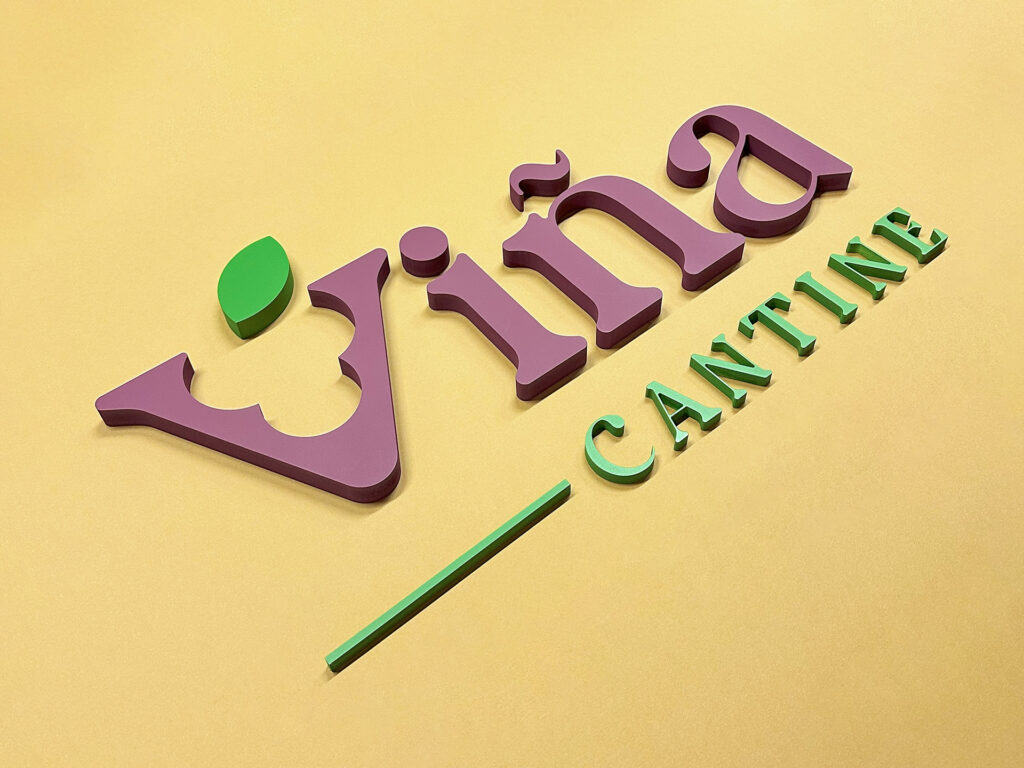 Lettering verniciato